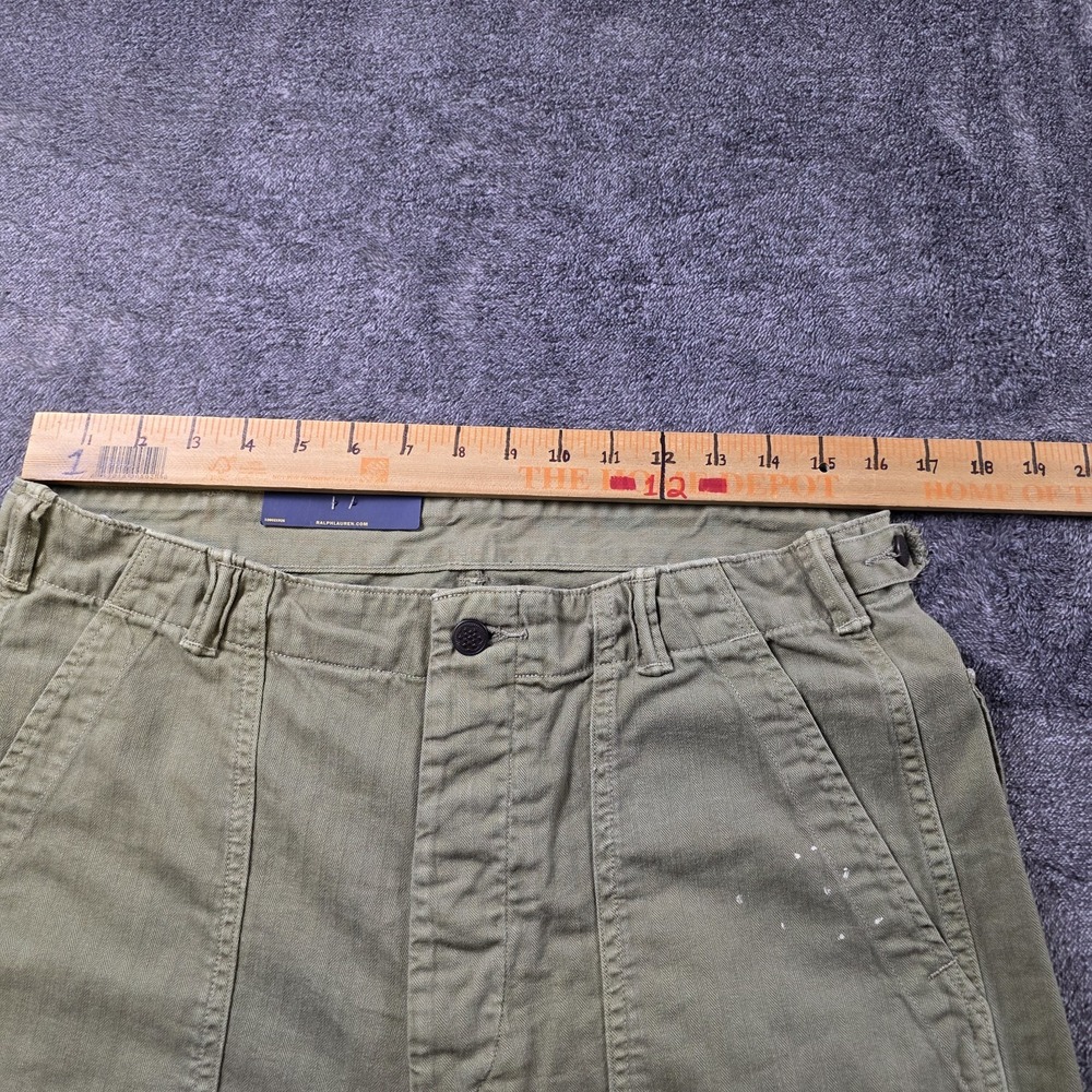 Polo Ralph Lauren Field Fatigue Pants 32x32 Distressed Utility Military Surplus - Picture 8 of 14
